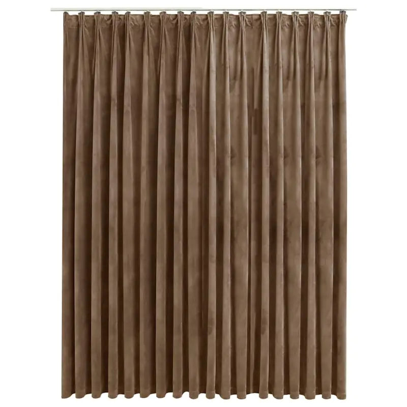 Elegante fluwelen gordijnen met metalen haken voor warmte en privacy - Gordijnen & vitrages