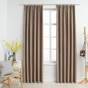 Elegante gordijnen met metalen haken inclusief levering voor woonkamer en slaapkamer - Gordijnen & vitrages