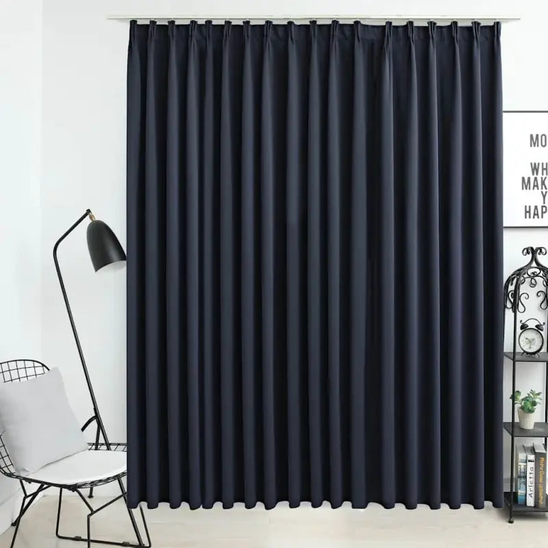 Elegante gordijnen met metalen haken voor privacy en stijl in huis - Antraciet / 1 - Gordijnen & vitrages