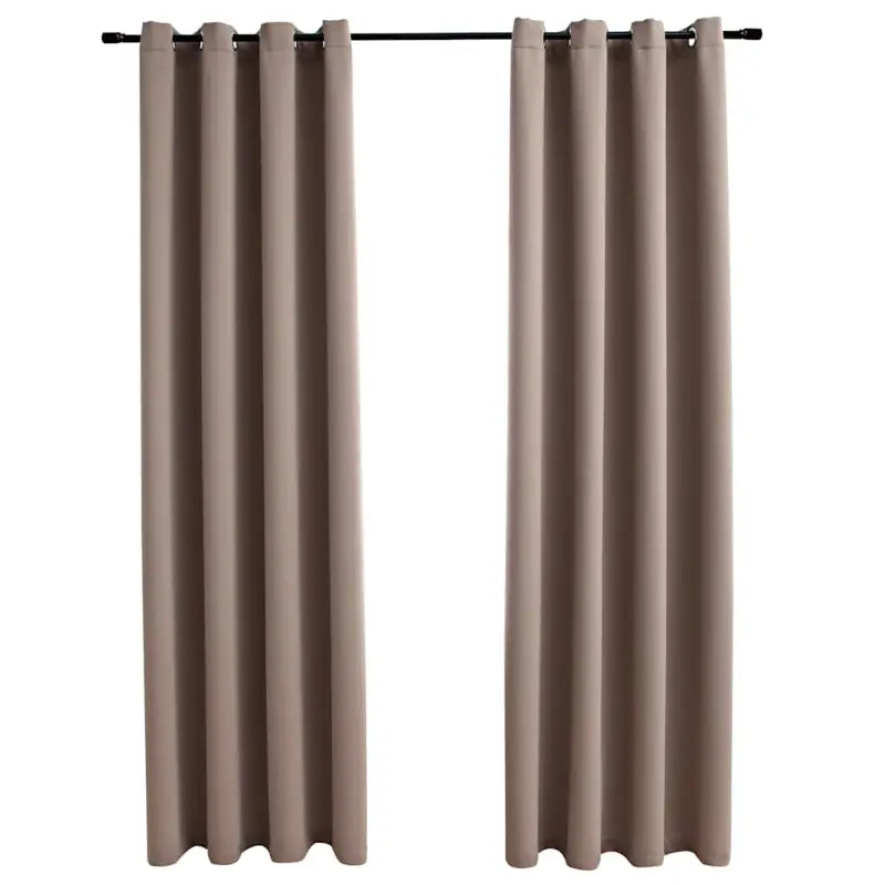 Elegante gordijnen met metalen ringen voor privacy en lichtblokkering levering bevat - Gordijnen & vitrages