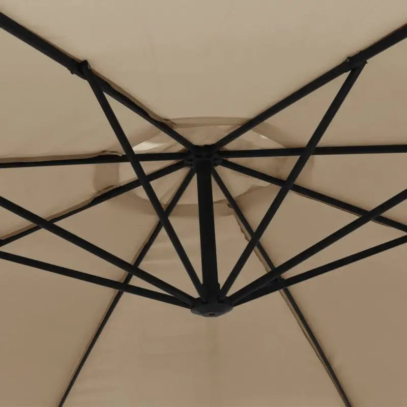 Elegante hangende parasol met metalen paal voor schaduw en UV-bescherming - Parasols en zonneschermen