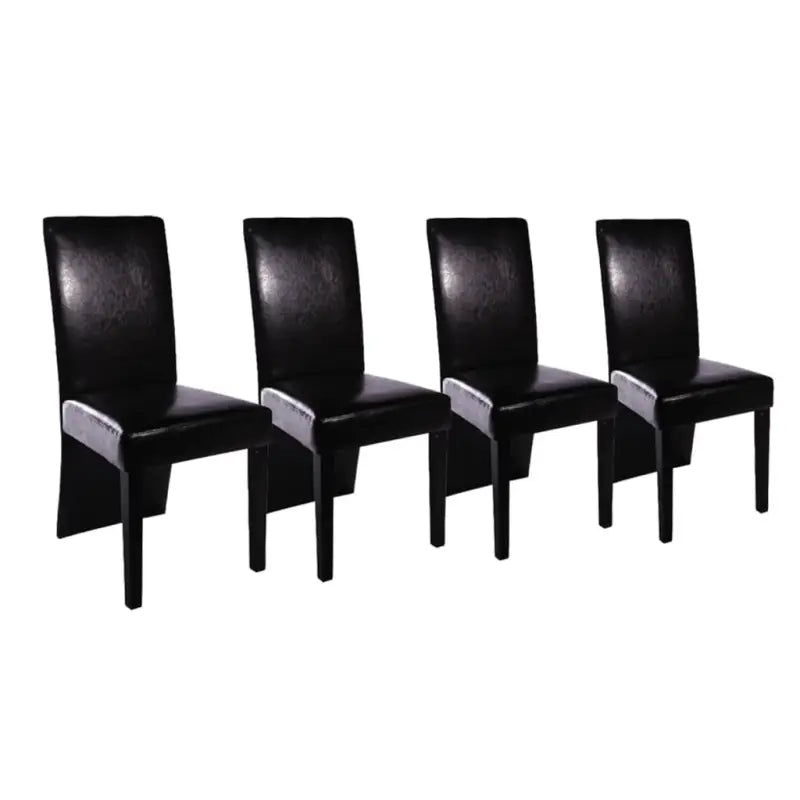 Elegante kunstlederen eetkamerstoelen met tijdloos design - Eetkamerstoelen