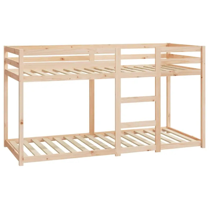 Elegante metalen stapelbed met massief grenenhout voor compacte kamers - Bedden & bedframes