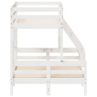 Elegante metalen stapelbed met massief grenenhout voor kleine kamers - Bedden & bedframes