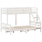 Elegante metalen stapelbed met massief grenenhout voor kleine kamers - Bedden & bedframes