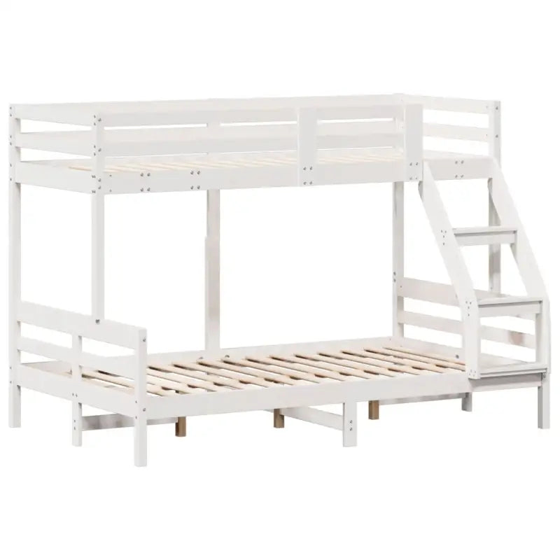 Elegante metalen stapelbed met massief grenenhout voor kleine kamers - Bedden & bedframes