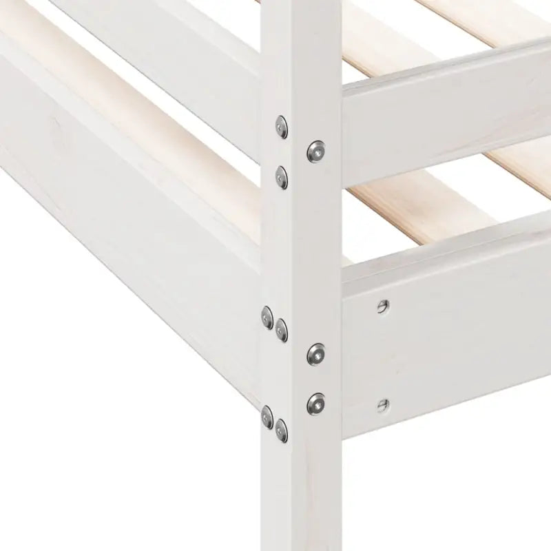 Elegante metalen stapelbed met massief grenenhout voor kleine kamers - Bedden & bedframes