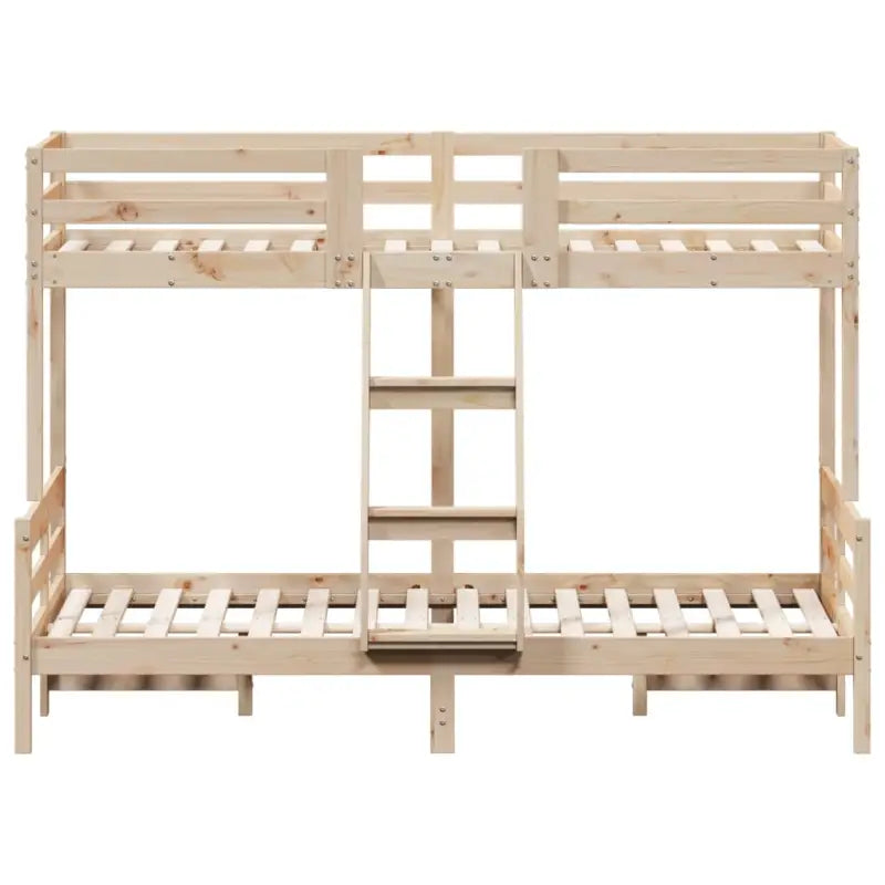 Elegante metalen stapelbed met massief grenenhout voor kleine kamers - Bedden & bedframes