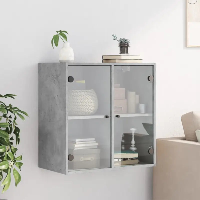 Elegante opbergkast met glazen deuren voor een stijlvolle wanddecoratie - Opbergkasten & lockerkasten