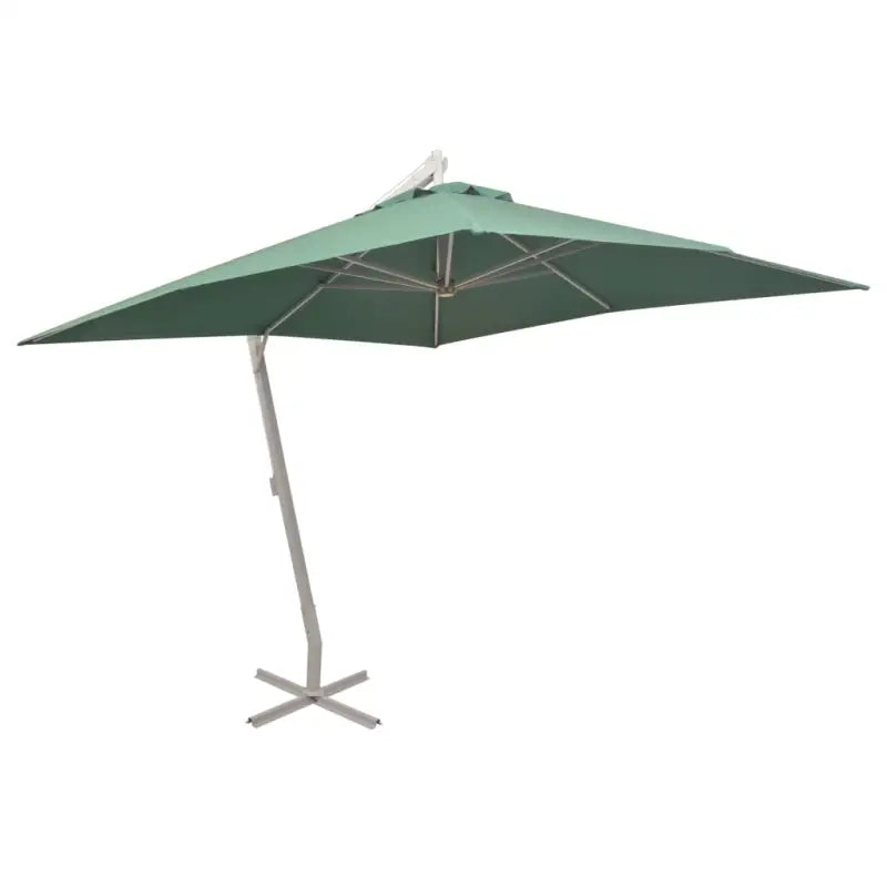 Elegante parasol met aluminium paal en UV-bestendige doek - Groen - Parasols en zonneschermen