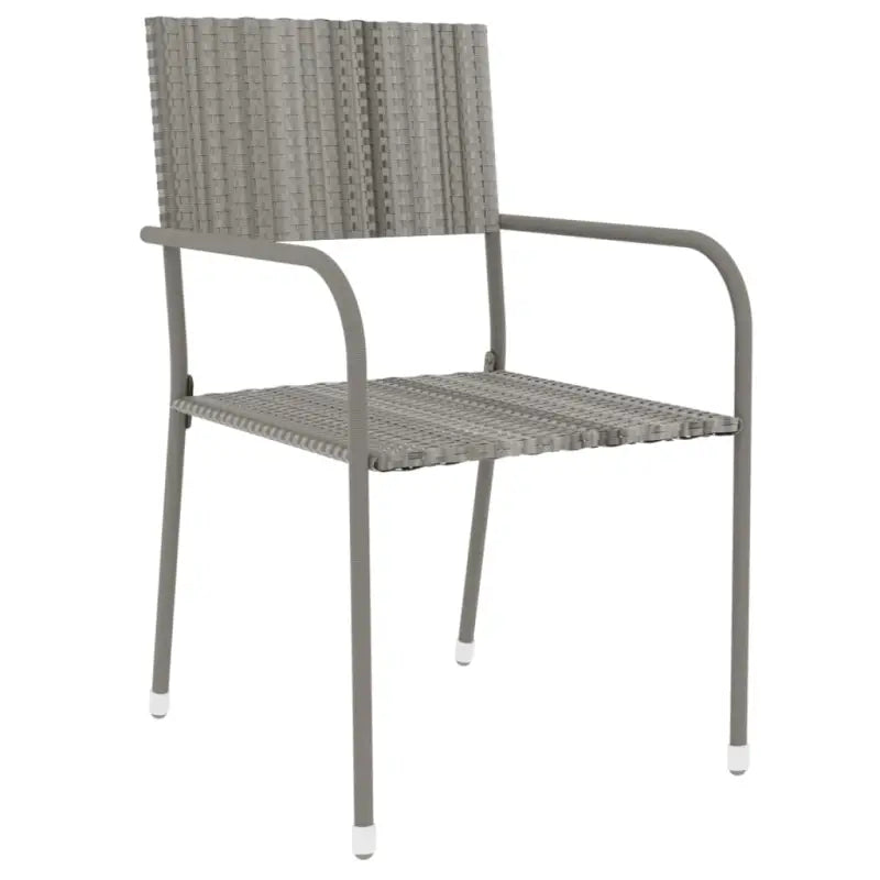 Elegante poly rattan tuinset voor buiten genieten - Grijs - Tuinsets