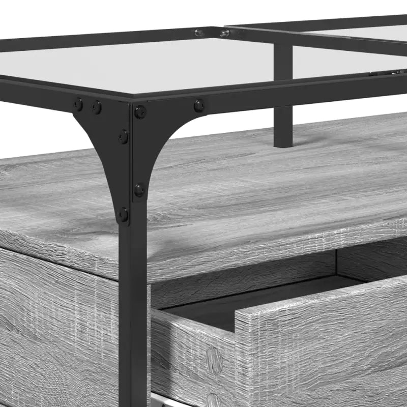 Elegante salontafel met glazen blad voor moderne woonkamer decoratie - Salontafels