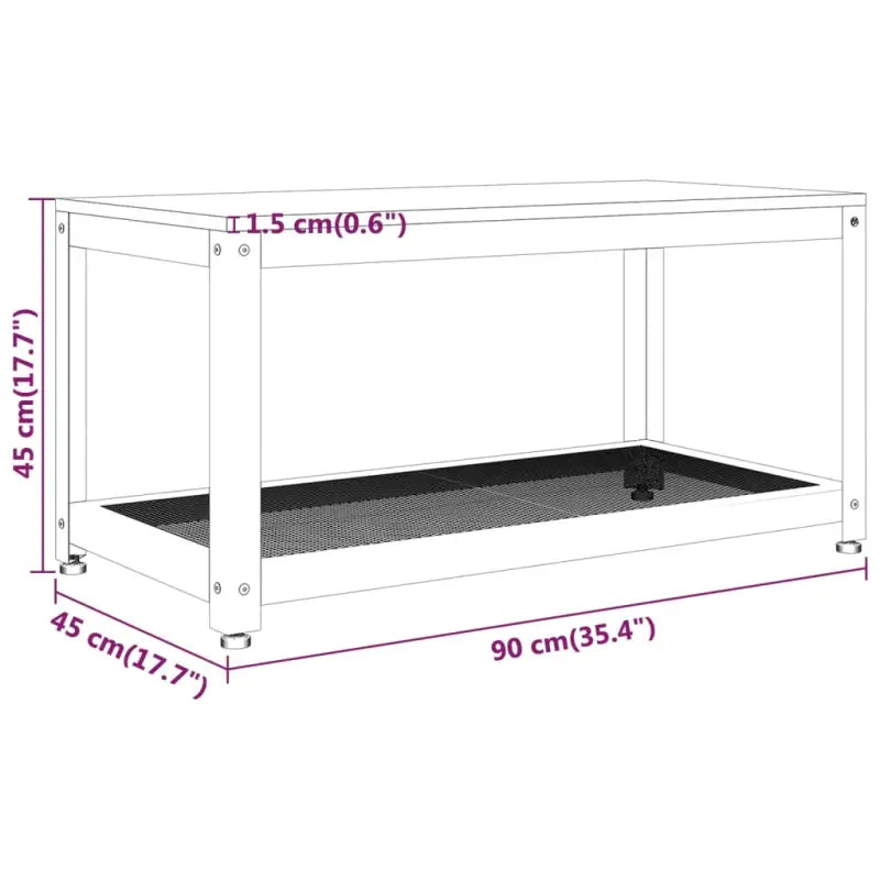 Elegante Salontafel met Sterk Ijzeren Frame - Salontafels