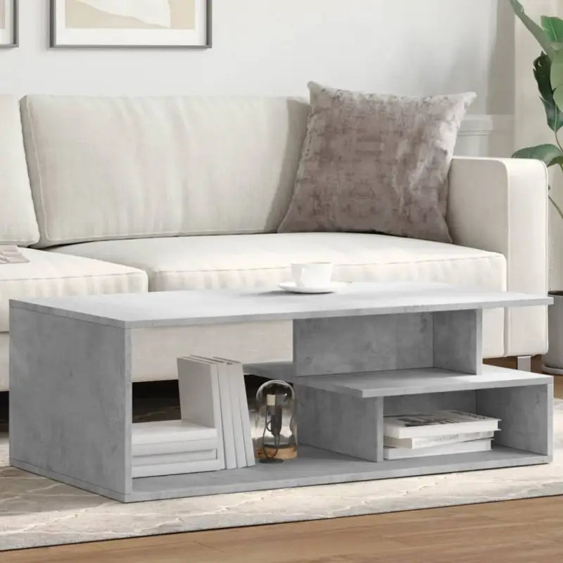 Elegante salontafel van bewerkt hout die eenvoudig schoon te maken - Betongrijs / 1 - Salontafels