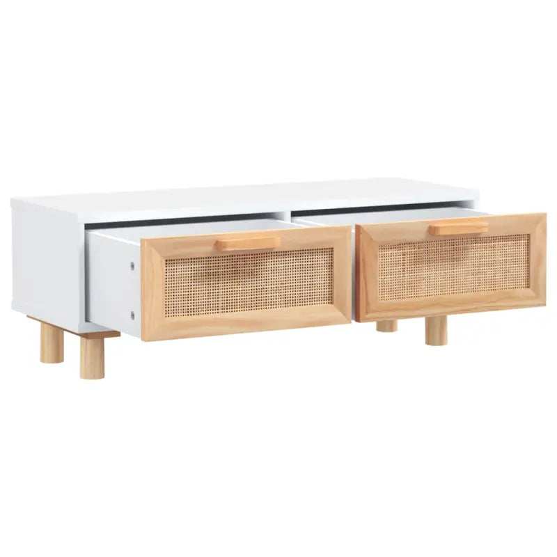 Elegante salontafel van bewerkt hout met natuurlijke uitstraling - Salontafels