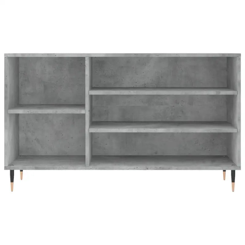 Elegante schoenenkast met bewerkt hout en metalen poten voor ordening - Betongrijs / 1 - Schoenenrekken