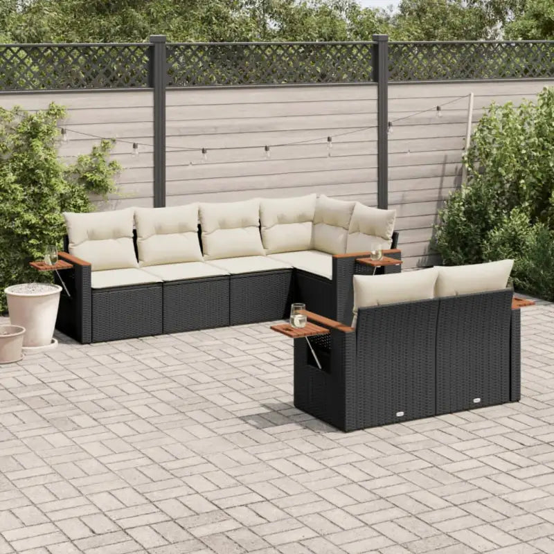 Elegante tuinset in zwart materiaal met waterdichte tas en gepoedercoat staal - Tuinsets