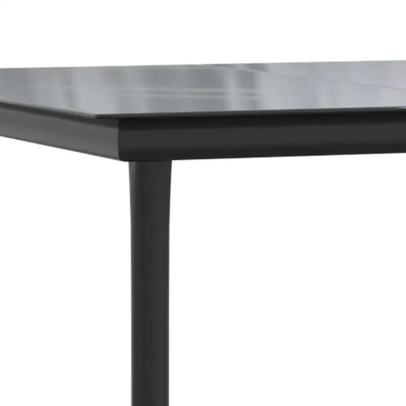 Elegante tuinset met gehard glas en gepoedercoat staal - 80 cm tafellengte - Tuinsets