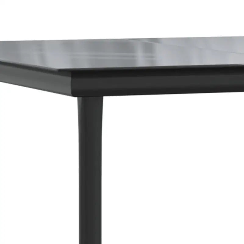 Elegante tuinset met gehard glas en gepoedercoat staal - 80 cm tafellengte - Tuinsets