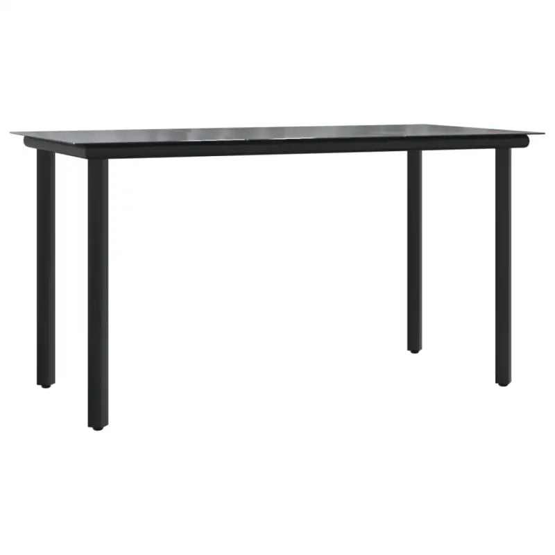 Elegante tuinset met gehard glas en gepoedercoatt staal - Tuinsets