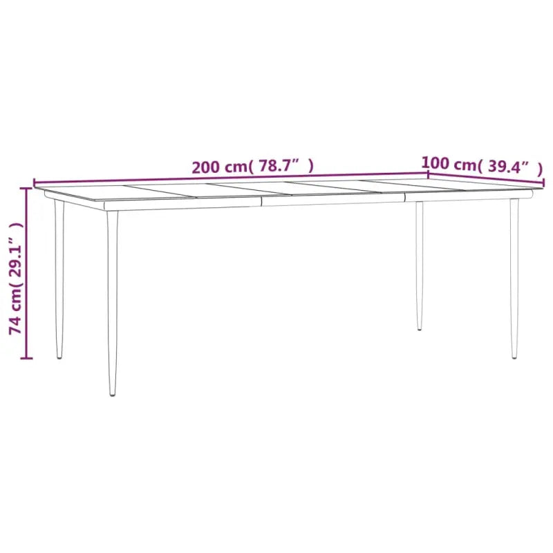 Elegante tuinset met poly rattan en gehard glas voor tuin of terras - Tuinsets