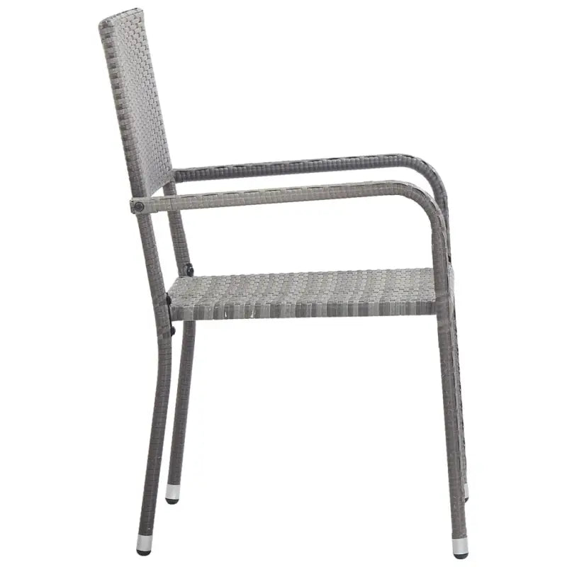 Elegante tuinset met poly rattan en gehard glas voor tuin of terras - Tuinsets
