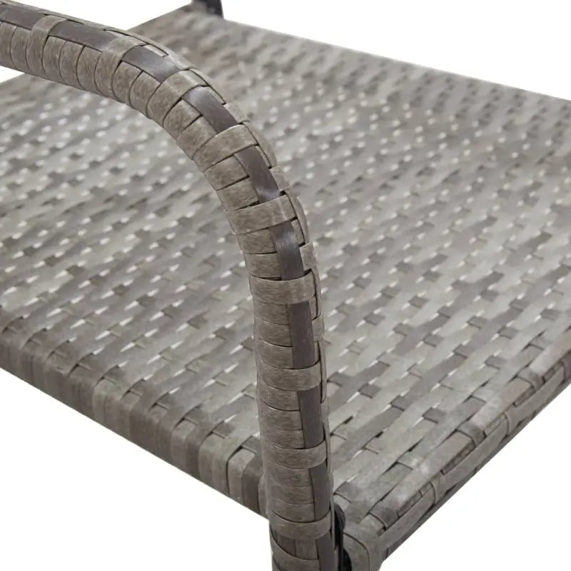 Elegante tuinset met poly rattan en gehard glas voor tuin of terras - Tuinsets
