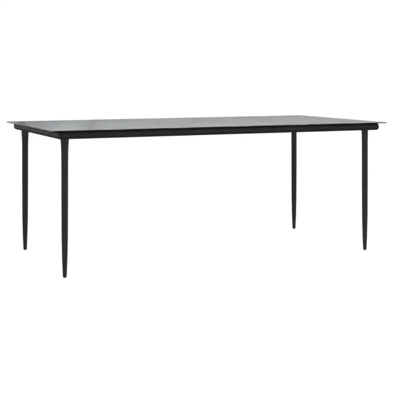 Elegante tuinset met poly rattan en gehard glas voor tuin of terras - Tuinsets