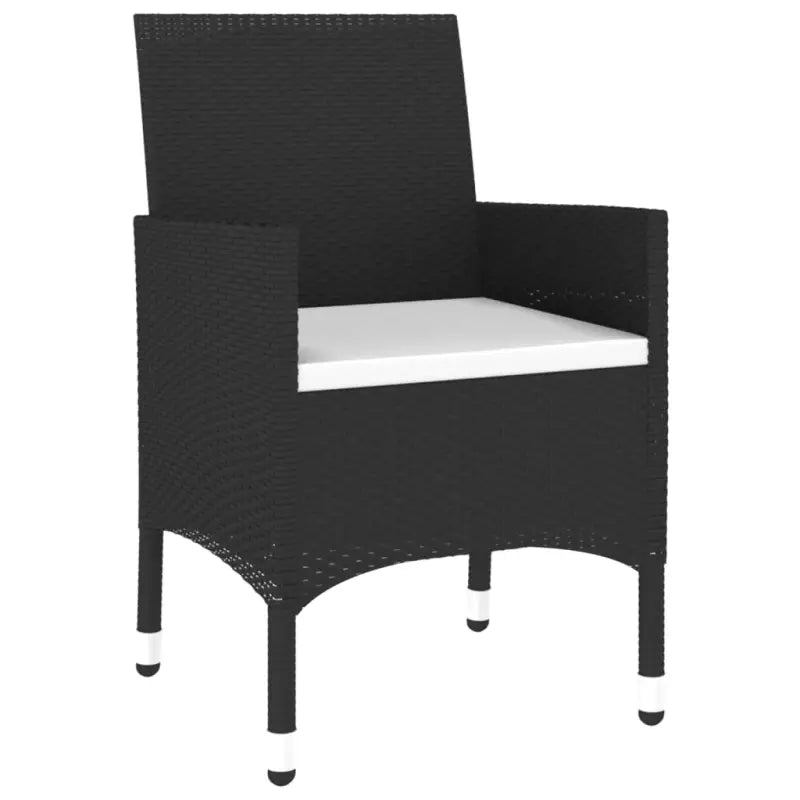 Elegante tuinset met poly rattan en massief acaciahout materialen - Tuinsets