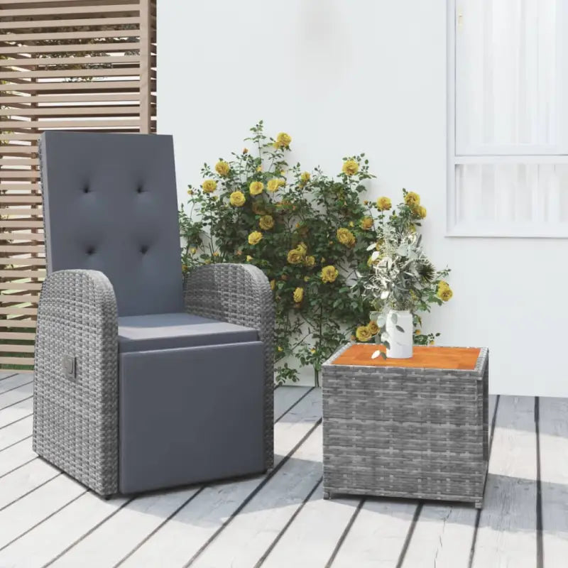 Elegante tuinset met poly rattan en materiaal vulling voor optimaal comfort - Tuinsets