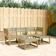 Elegante tuinset van geïmpregneerd grenenhout voor ontspanning - Tuinsets
