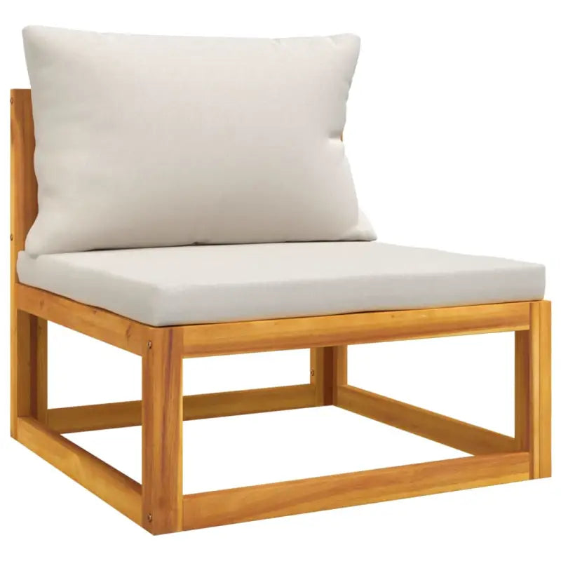 Elegante tuinset van massief acaciahout met comfortabele afmetingen rugkussen - Tuinsets