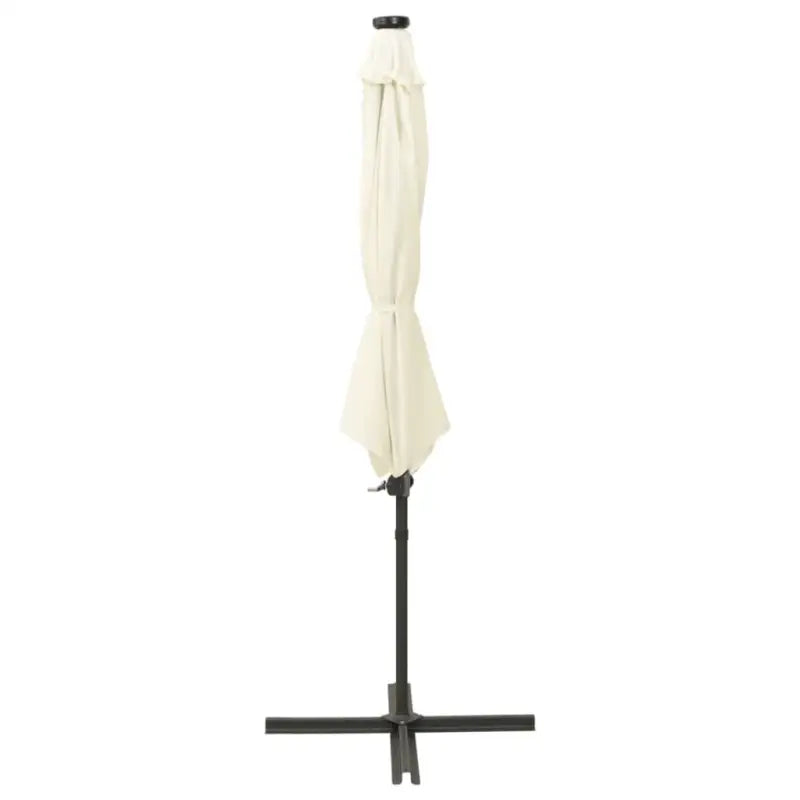 Elegante zweefparasol met LED-verlichting en bescherming tegen zware regenval - Parasols en zonneschermen