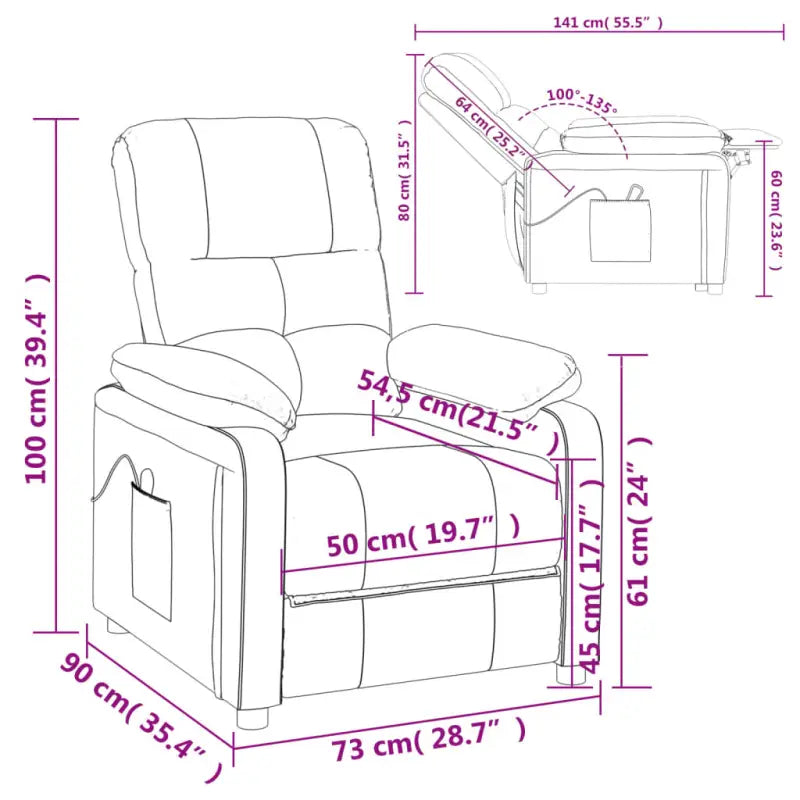 Elektrisch verstelbare fauteuil met comfortabel en ontspannend design - Fauteuils & Relaxfauteuils
