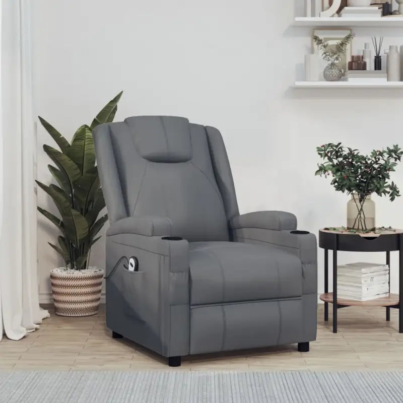 Elektrisch verstelbare fauteuil voor ultiem comfort en ontspanning - Antraciet / 1 - Fauteuils & Relaxfauteuils