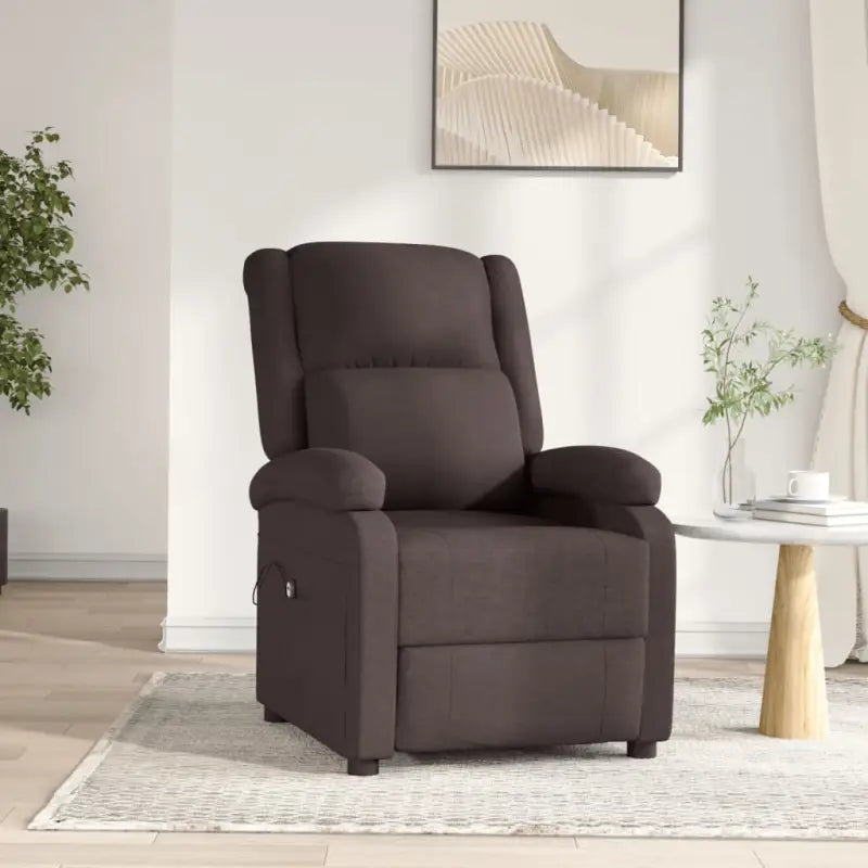 Elektrisch verstelbare fauteuil voor ultiem relaxen - Donkerbruin / 1 - Fauteuils & Relaxfauteuils