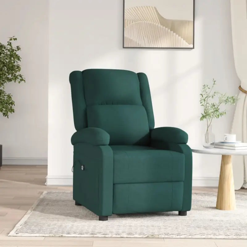 Elektrisch verstelbare fauteuil voor ultiem relaxen - Donkergroen / 1 - Fauteuils & Relaxfauteuils