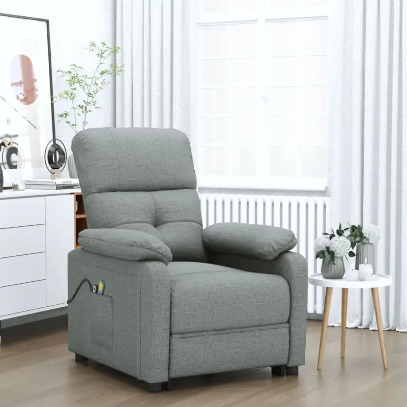 Elektrisch verstelbare massagefauteuil voor verminderde fysieke belasting - Donkergrijs / 1 - Elektrische massagestoelen