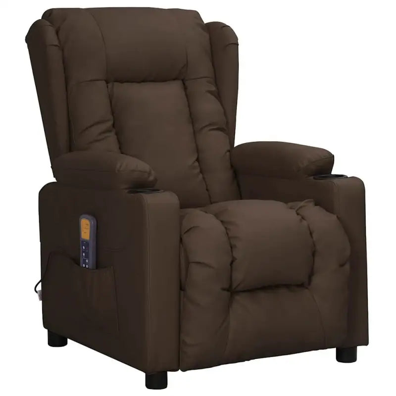 Elektrische massagefauteuil met verstelbare stoel en luxe comfort - Bruin / 1 - Elektrische massagestoelen