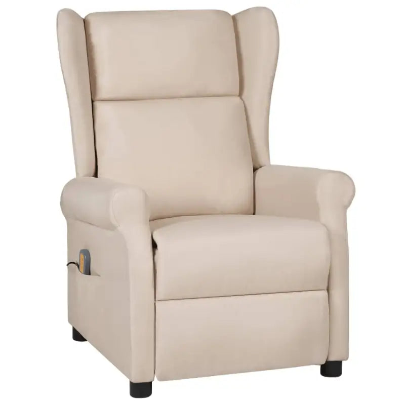Elektrische massagefauteuil met verstelbare stoel en multi-posities - Crème / 1 - Elektrische massagestoelen