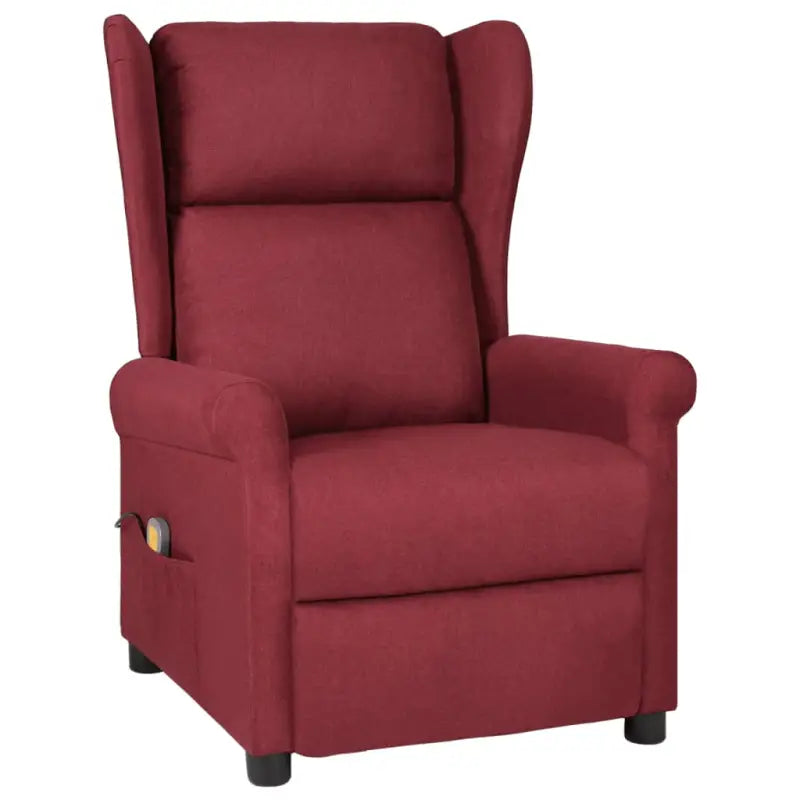 Elektrische massagefauteuil met verstelbare stoel en multi-posities - Wijnrood / 1 - Elektrische massagestoelen