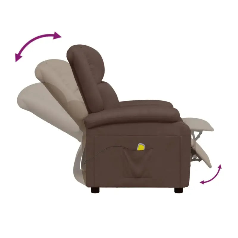 Elektrische massagestoel met verstelbare rug en voetensteun voor ultiem comfort - Elektrische massagestoelen