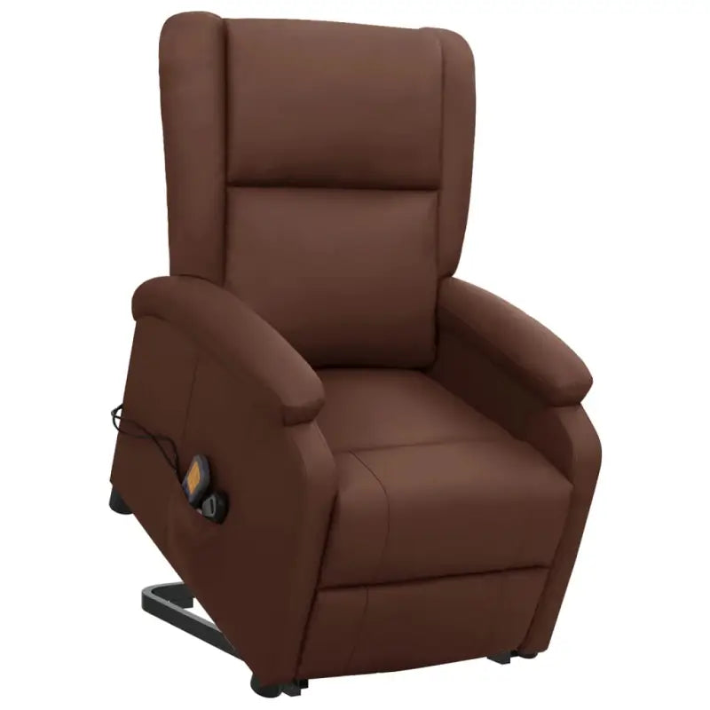 Elektrische massagestoel met verstelbare rug en voetensteun - Bruin / 1 - Elektrische massagestoelen