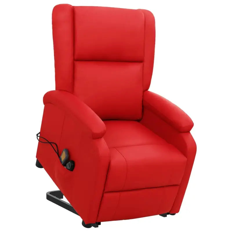 Elektrische massagestoel met verstelbare rug en voetensteun - Rood / 1 - Elektrische massagestoelen