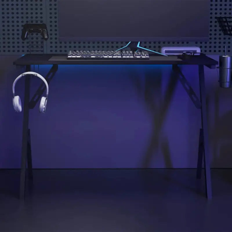 Ergonomisch Gamingbureau voor comfortabele en geconcentreerde speeltijd - Zwart / 110 x 60 x 75 cm - Bureaus