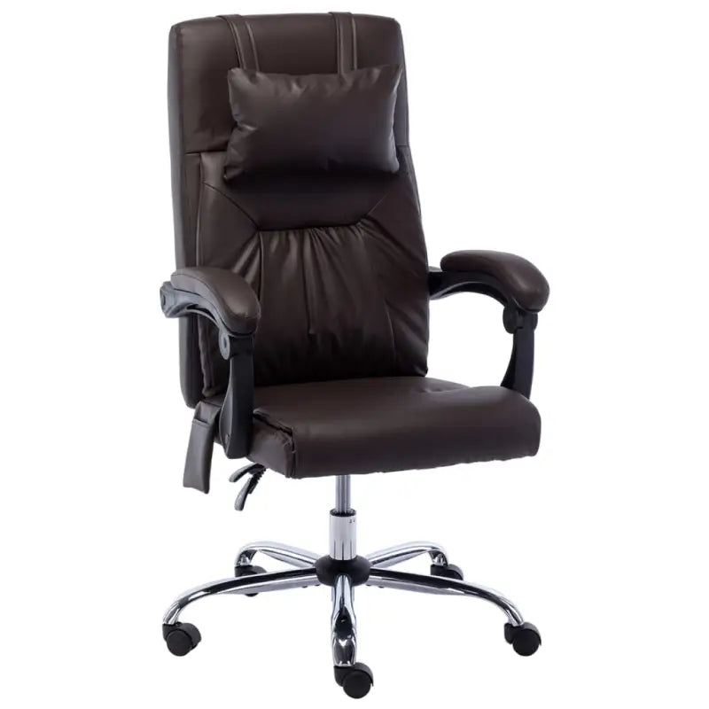 Ergonomische kantoorstoel met massage- en ligfunctie - Bruin / 1 / Zonder voetensteun - Bureaustoelen