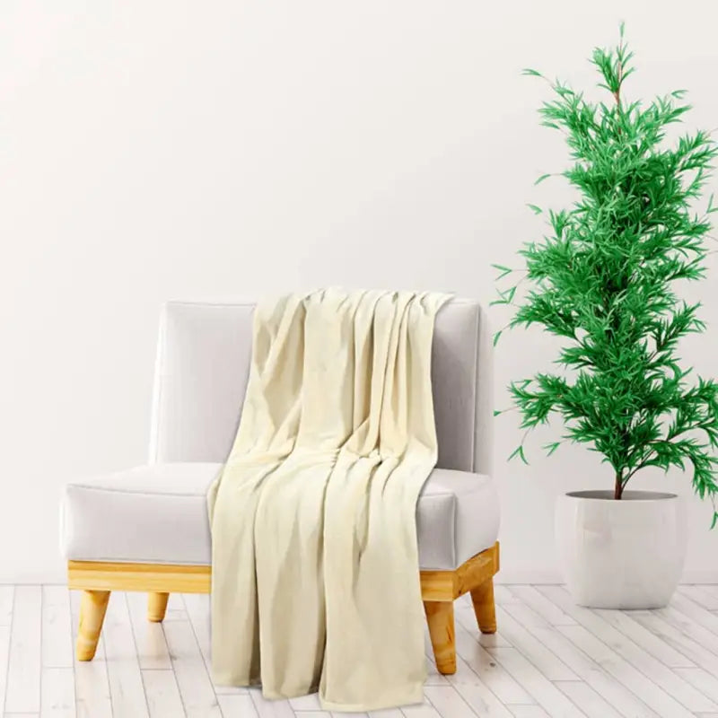 Extra zachte deken voor comfort en stijl in huis - Crème / 200 x 240 cm / 1 - Dekens