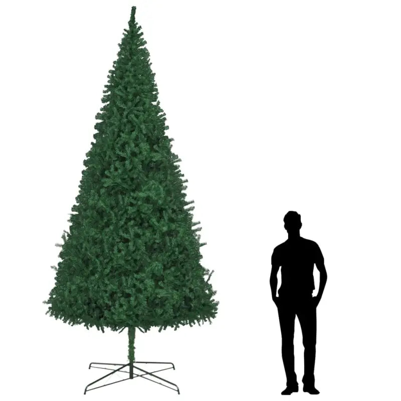 Extragrote kunstkerstboom met levensechte PVC takken - Groen / 400 x 190 cm / 1 - Kerstbomen