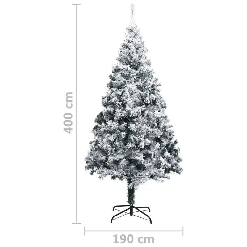 Extragrote kunstkerstboom met sneeuwvlokken voor een echte kerst sfeer - Kerstbomen
