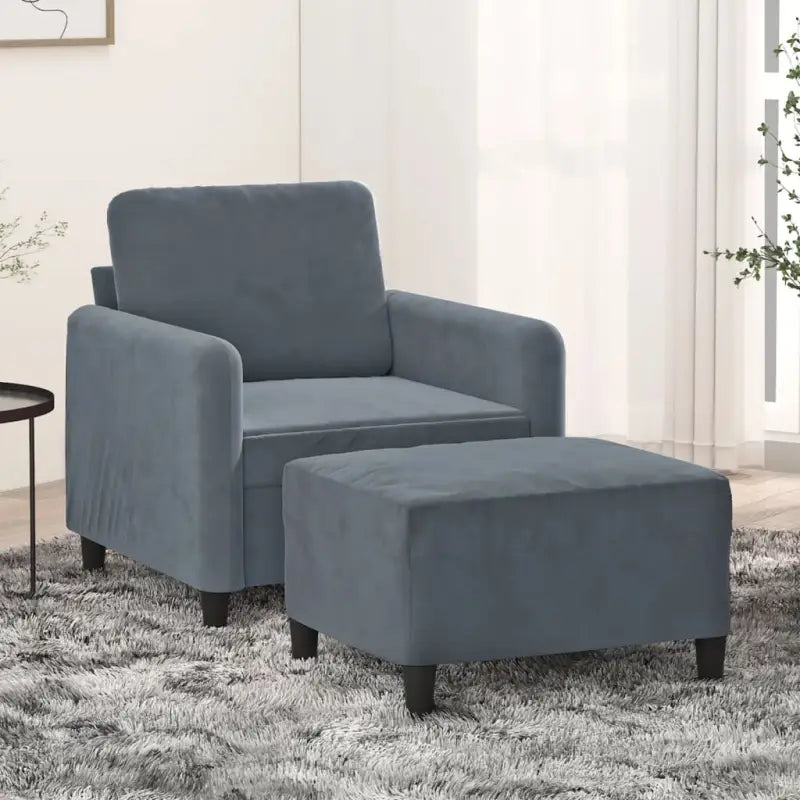 Fauteuil Banken voor cozy ontspanning en stijlvolle uitstraling - Donkergrijs - Banken
